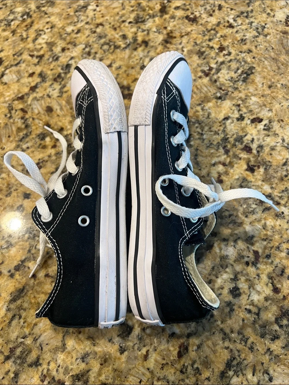 Converse Kids Low Top Sneakers in Black and White